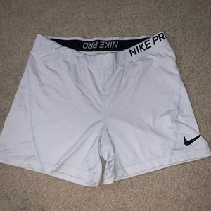 Nike Pro White Spandex